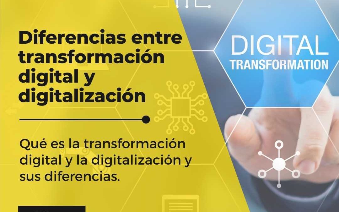 Digitalización y transformación digital: Definición y principales diferencias